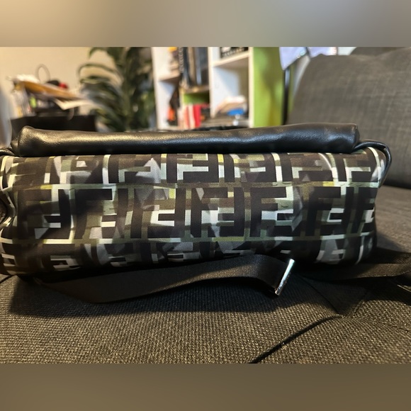 Fendi Unisex Multicolor Camouflage FF Backpack Nylon - Picture 10 of 17
